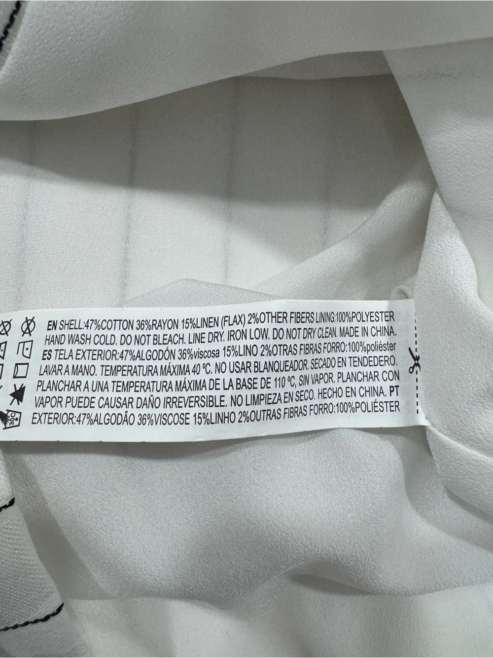 Forever 21 White Pinstripe Double Breasted Blazer Jacket Shawl Collar Size XS